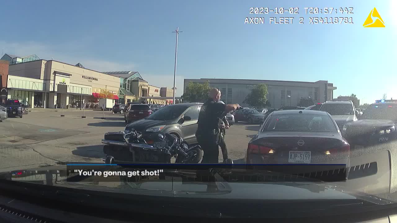 Mayfair Mall stolen car arrests video